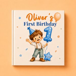 Cover of First Birthday, a personalized childrens picture book from Fenous