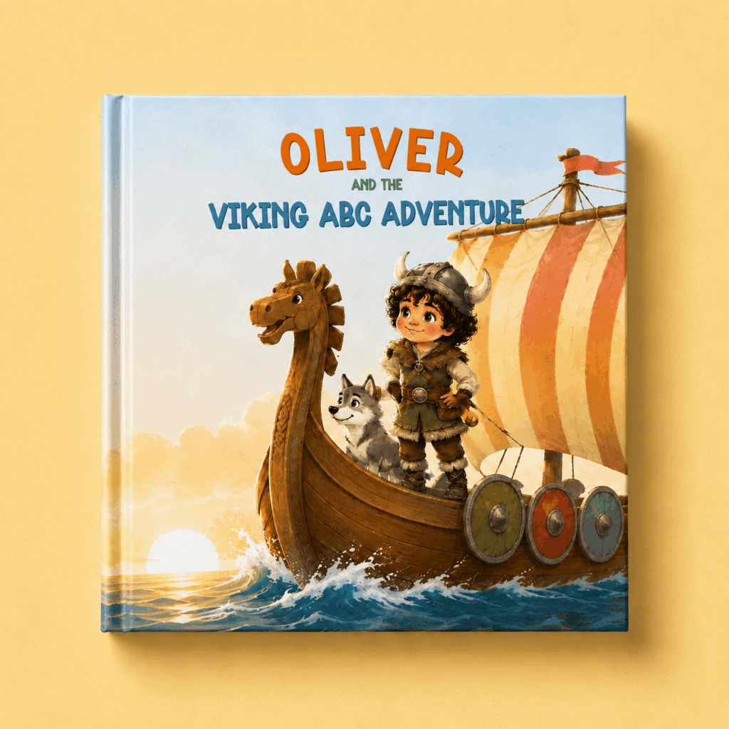 Cover of Viking ABC Adventure, a personalized childrens picture book from Fenous